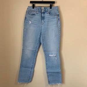 JCrew Distressed Slim Boyfriend Jeans